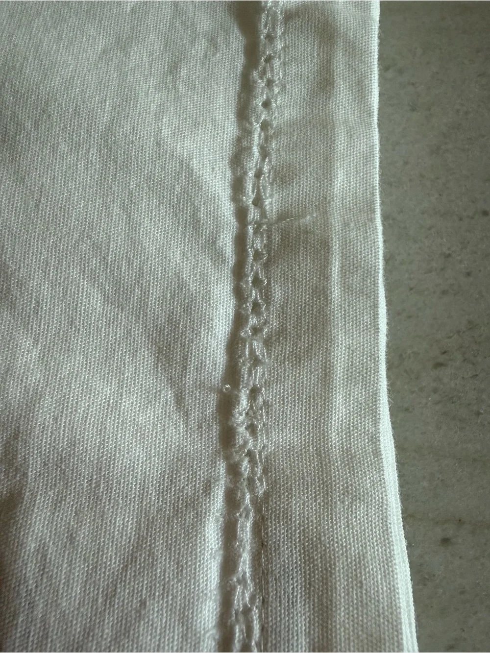 Threshold White Napkins with Subtle Stitch Detail. Set of 4